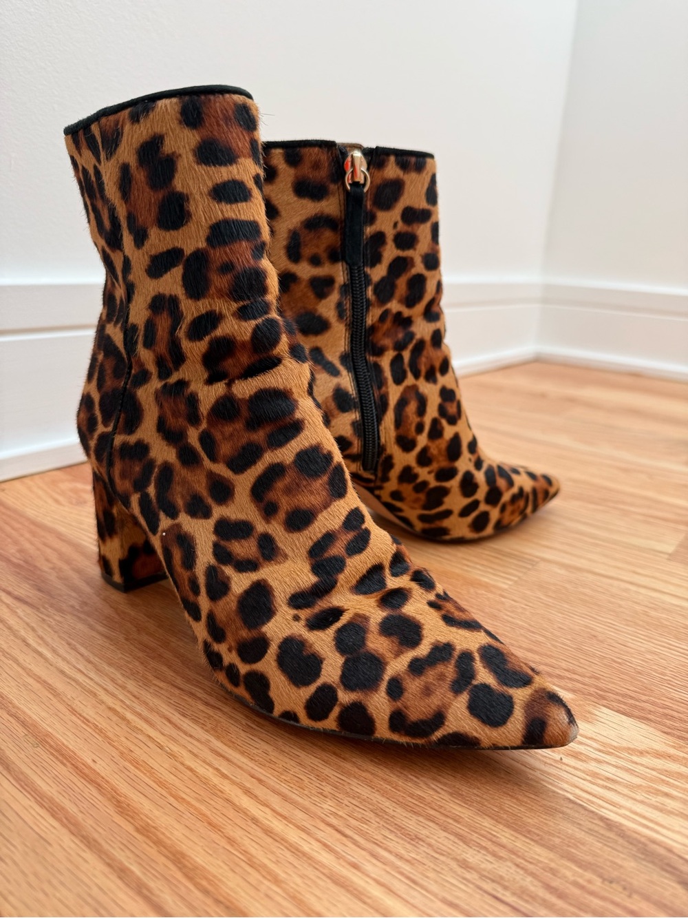 J Crew Leopard Print Women's Ankle Boots - Chic Animal Print